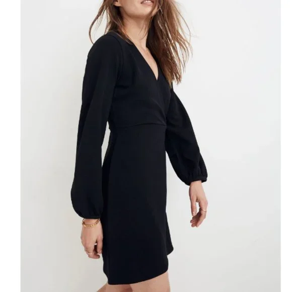texture & thread long sleeve side tie dress Texture & Thread Long-Sleeve Side-Tie Dress